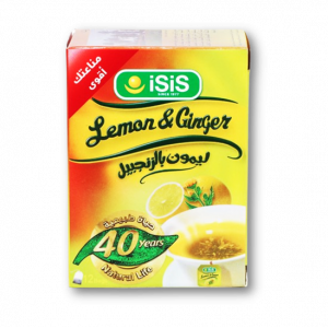 ISIS LEMON GINGER TEA 100% NATURAL 12 FILTER BAGS